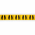 Brady 1530-M self-adhesive label Rectangle Permanent Black, Yellow 10 pc(s)