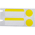 Brady THT-306-494-3-YL printer label White, Yellow Self-adhesive printer label