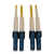 Tripp Lite N370X-06M InfiniBand/fibre optic cable 6 M LC OFNR OS2 Kék, Sárga