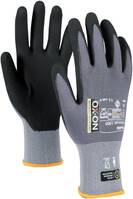 Montagehandschuh OX-ON Flexible Advanced 1900, Gr. 9 grau/schwarz, Nitrilschaum, Nylon/Elastan, EN 388 (4131X), EN 407,