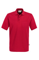 Pocket-Poloshirt Top, rot, L - rot | L: Detailansicht 1