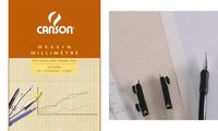 CANSON Bloc de papier millimétré, A3, 90 g/m2 (5067109)