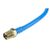 RS PRO CPC Polyurethan Spiralschlauch Blau mit BSP 1/4" Außengewinde Anschluss, Innen-Ø 5mm x 4m, 10bar