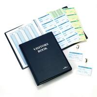 Durable Visitor Book 300 - Leather Look Cover - 300 Name Badge Inserts