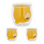 Relaxdays Doppelwandige Gläser Bär, 3er Set, je 300 ml, Isolierglas Teddy, Borosilikatglas, Thermogläser, transparent