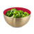 Relaxdays Salatschüssel, Edelstahl, 2 Liter, runde Metallschüssel zum Backen & Servieren, Küchenschüssel, Farbauswahl