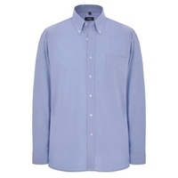 Disley Blue Long Sleeved Oxford Shirt C946B - Size 18