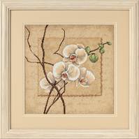 Counted Cross Stitch Kit: Oriental Orchids