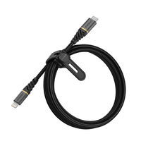 OtterBox Cable premium de carga rápid USB C a Lightning 2metro USB-PD Negro