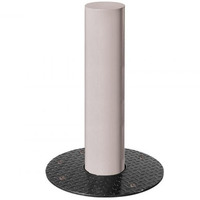 Barcelona Retractable Steel Bollard - (206613) 160mm Diameter - RAL 7044 - Silk Grey
