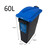 SustainaBin Indoor Recycling Bin - 60 Litres - Base Only