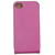 Slim Leder Flip Hülle für iPhone 4/4s hot pink