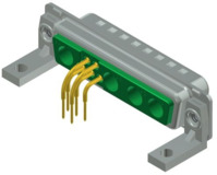 D-Sub Stecker, 13-polig, 9W4, teilbestückt, abgewinkelt, Lötkelch, 3009W4PAU99G4