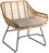 Sitzkissen Tomeo Sessel; 55x50x4 cm (BxLxH); hellgrau; einfarbig