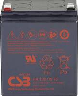 CSB Battery HR 1221W high-rate Ólomakku 12 V 5 Ah Ólom-vlies (AGM) (Sz x Ma x Mé) 90 x 106 x 70 mm 6,35 mm-es laposérintkezős dugó Karbantartásmentes, Kis