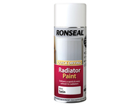One Coat Radiator Spray Paint Satin White 400ml