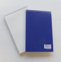 ValueX 127x200mm Wirebound Card Cover Reporters Shorthand Notebook Ruled 160 Pages Blue (Pack 10)