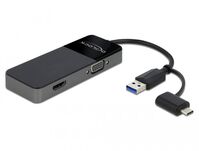 Adapter USB 3.0 to 4K HDMI + VGAInterface Hubs