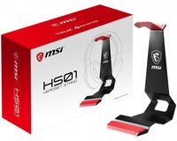 Hs01 Gaming Headset Stand 'Black With Red, Solid Metal Design, Non Slip Base, Cable Organiser, Supports Most Headsets, Mobile Holder' Headphone & Headset Accessories