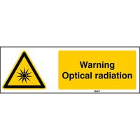 ISO Safety Sign - Warning , Optical radiation ,