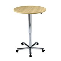Canteen table, height adjustable