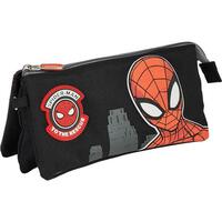 ESTUCHE PORTATODO 3 COMPARTIMENTOS SPIDERMAN BLACK