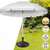 SOPORTE PARASOL POLIRESINA ANTRACITA 30 KGS TUBO 4,8 CM D58X35 CM