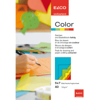 Zeichenblock Color A3 120g/qm 5 Farben sortiert