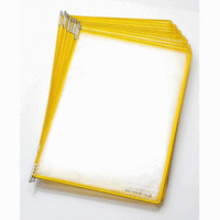 Drehzapfentafel Candy Line PP A4 Rahmen transluzent orange VE=10 Stück