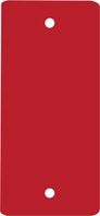 Frachtanhänger - Rot, 5.5 x 11.5 cm, Metall, 2 x Befestigungslöcher, Lackiert