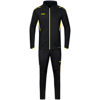 Trainingsanzug Challenge mit Kapuze, schwarz/citro, XL