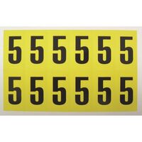 Self-adhesive numbers and letters - Number 5
