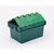 Green attached lid containers - 64L