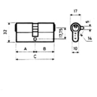 Bombillo laton 30x30 mm mcm