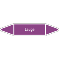 Aufkleber Lauge, violett, Folie, selbstklebend, 180 x 37 x 0,1 mm, DIN 2403, L710