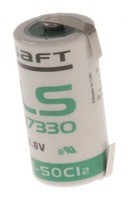 Saft Batterie Lithium 3,6V LS17330+LFU 2/3 A LS17330 LF U-Form 142002