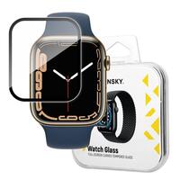 Hybrydowe szkło ochronne do Apple Watch 7/8/9 45mm Watch Glass czarny