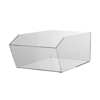 Viewing Box in Acrylic / Dump Bin "Pilea", square | 246 mm wide