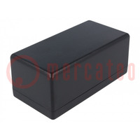 Enclosure: multipurpose; X: 66mm; Y: 131mm; Z: 55mm; 1594; ABS; black