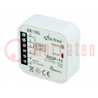 RGB controller; EXTA FREE; flush mount; 10÷14VDC; IP20; -10÷55°C
