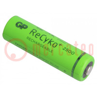Re-battery: Ni-MH; AA; 1.2V; 2500mAh; ReCyko+; bulk,industrial