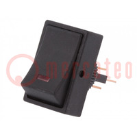 ROCKER; SPST; Pos: 2; ON-OFF; 25A/12VDC; red; LED,point; R13-207-DC