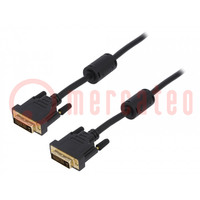 Kabel; dual link; DVI-D (24+1) Stecker,beiderseitig; PVC; L: 3m