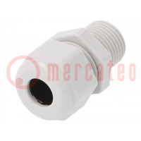 Cable gland; with long thread; M16; 1.5; IP68; polyamide; grey