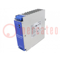 Power supply: switched-mode; for DIN rail; 120W; 24VDC; 5A; 91÷93%