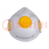 Dust respirator; disposable,with valve