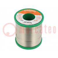 Soldering wire; Sn99,3Cu0,7; 1mm; 1kg; lead free; reel; 227°C