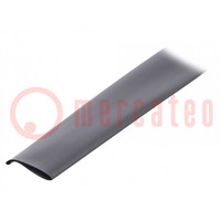 Heat shrink sleeve; glueless; 2: 1; 19mm; black; polyolefine; reel