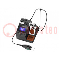 Soldering station; Station power: 80W; 90÷450°C; ESD; Display: LCD
