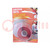 Tape: Zelfvulkaniserend; rood; 25mm; L: 4,27m; Thk: 0,5mm; -54÷260°C